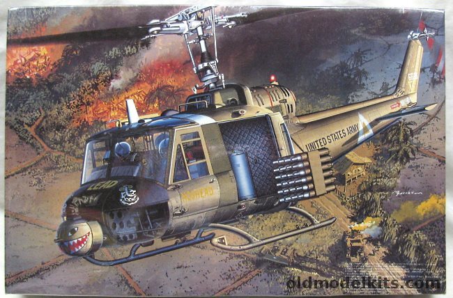 MRC 1/35 UH-1C Heavy Hog Huey - COBRAS Platoon 114th Assault HC Vihn Long 1967, BA107 plastic model kit